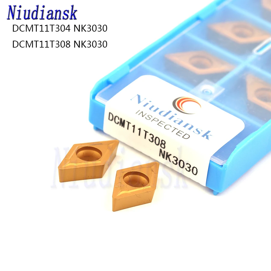 DCMT11T304 NK3030 DCMT11T308 NK3030 High quality Carbide inserts CNC cutting turning tools Turning inserts For steel processing