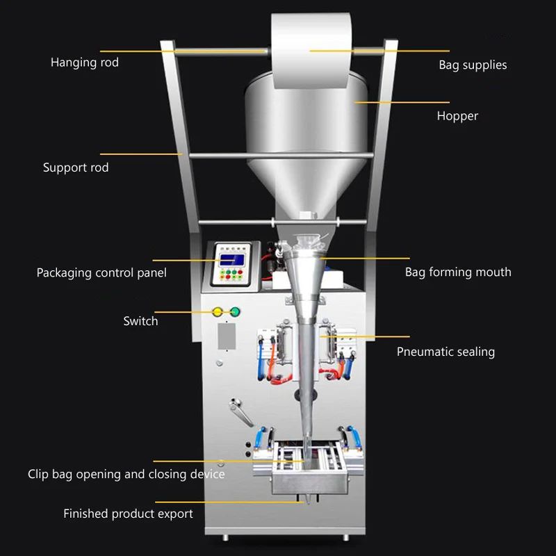 Paste Liquid Packaging Machine Stainless Steel Commercial Filling Packing Machine