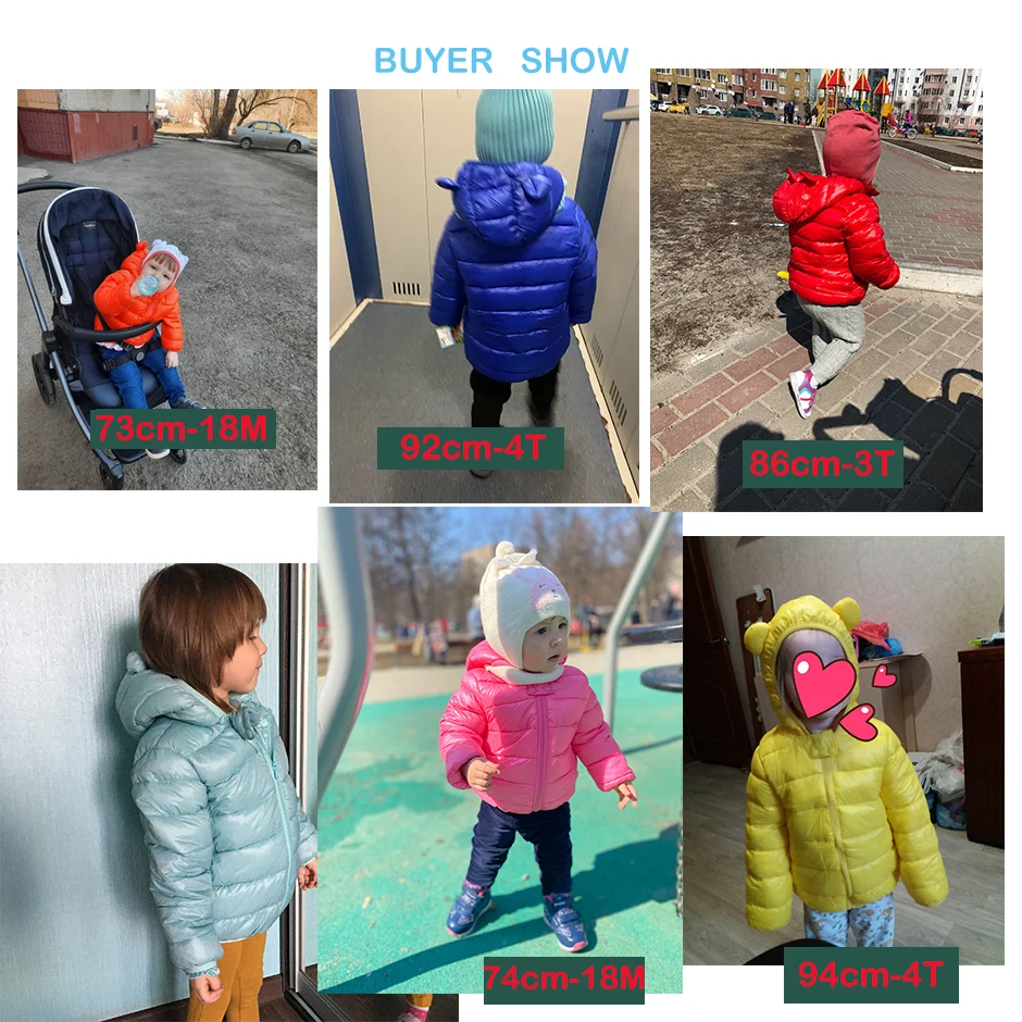 Cute Baby Girls Jacket Kids Boys Light Down Coats With Ear Hoodie Spring Girl Clothes Infant Children\'s Clothing For Boys Coat