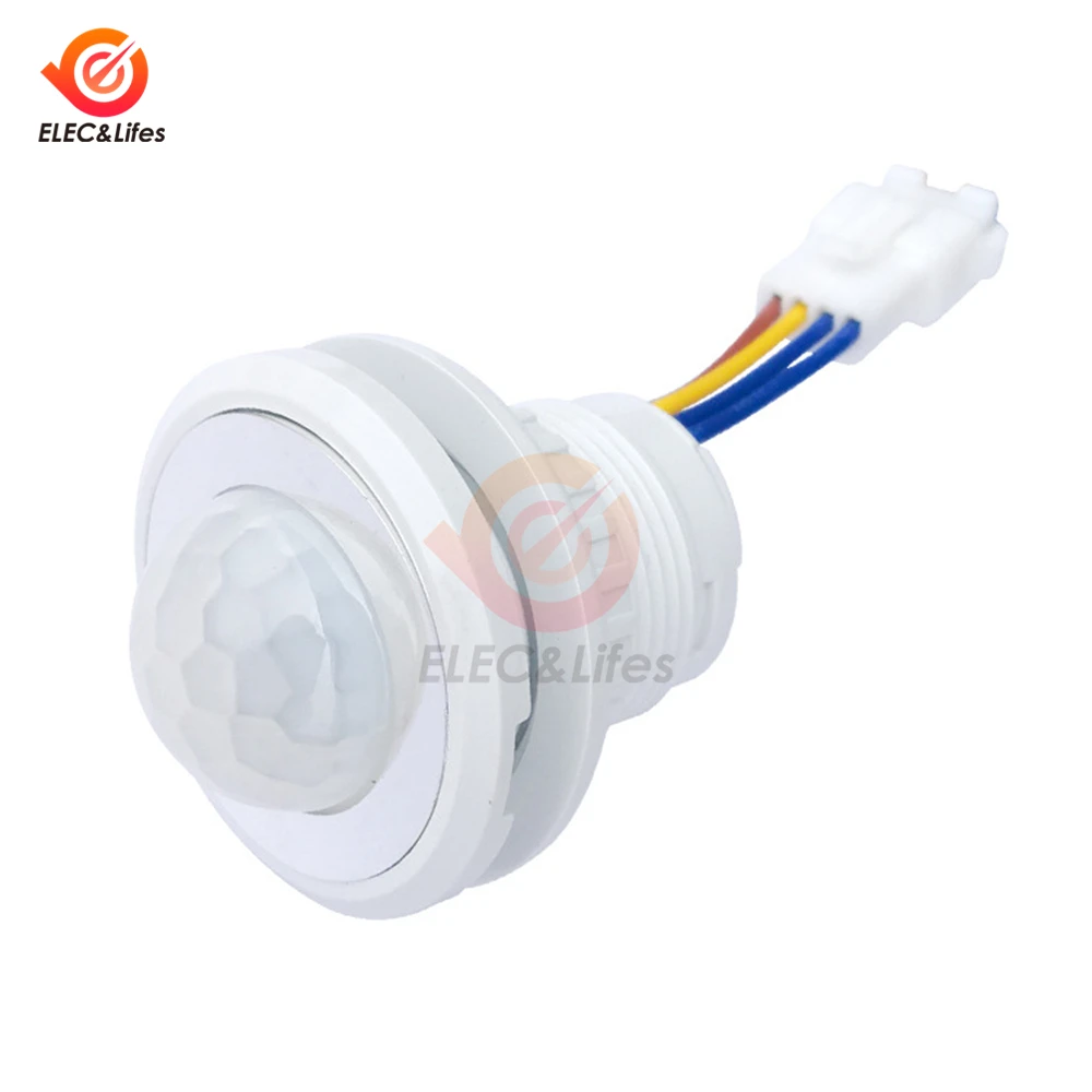 AC 85V-265V LED PIR Infrared Detector IR Infrared Motion Sensor Switch Adjustable Time Delay Switch for Home Lighting Induction