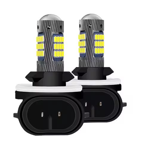 2Pcs H3 H11 H8 9006 HB4 881 880 H27 High Quality 2016 LED Bulbs Auto Front Fog Lamp Car Anti Fog Light Foglamps 6000K White