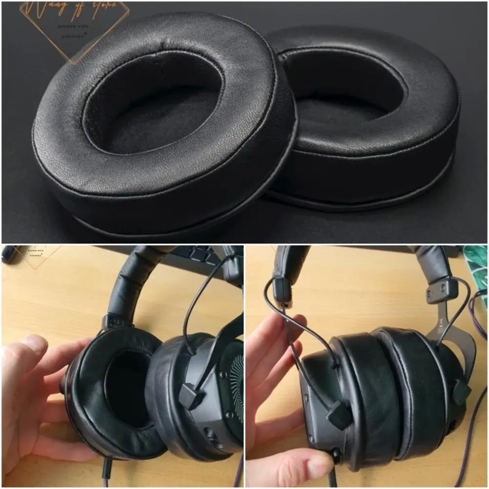 Sheepskin Leather Memory Foam Ear Pads For Beyerdynamic Custom One Pro Headphone Perfect Quality, Not Cheap Version