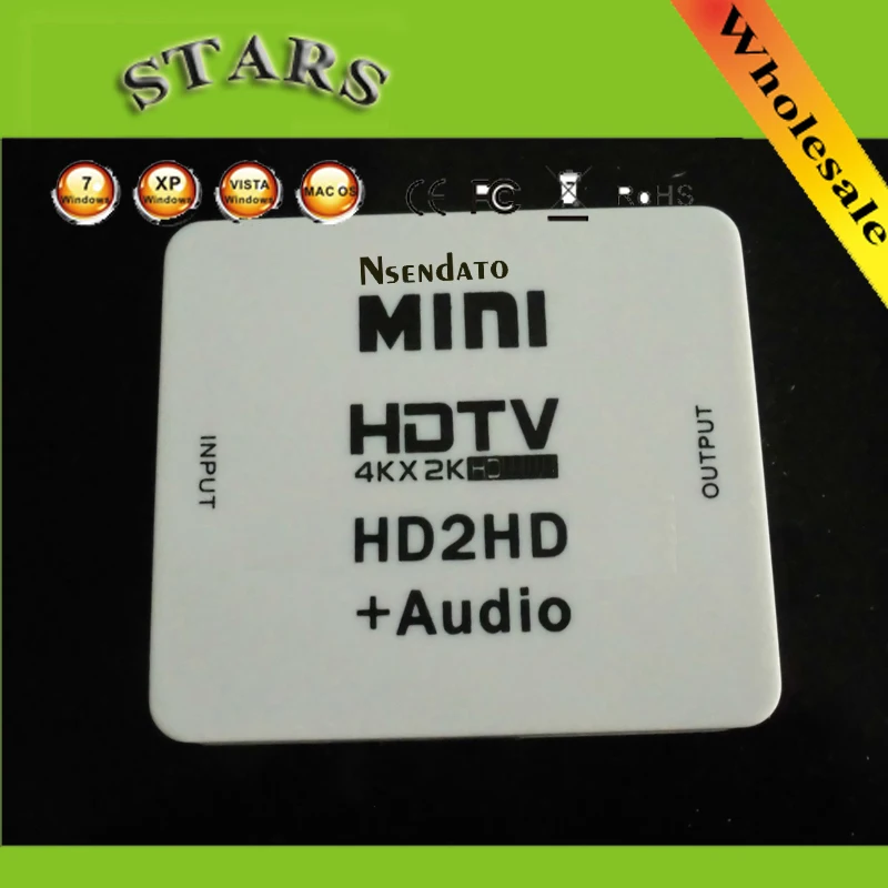 

1080P 4k HD2HD HD видео конвертер HD на 4k * 2k HD 1,4 аудио экстрактор адаптер переключатель для ПК ноутбука HDTV проектора
