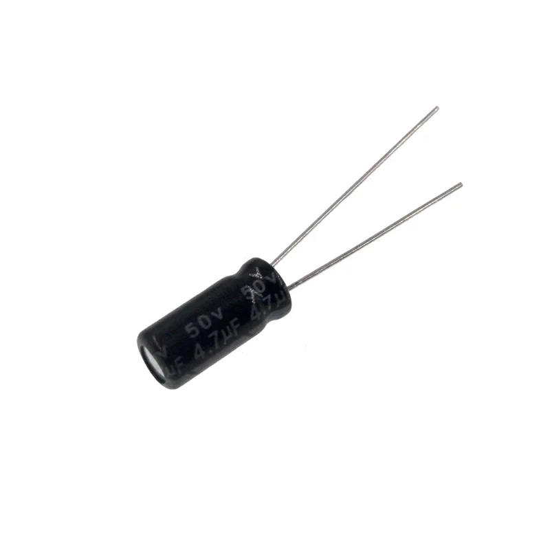 50pcs 4.7uF 50V 4.7MFD 50Volt 4*7mm Aluminum Electrolytic Capacitor Radial 4.7mf50v 4.7uf50v 50v4.7mf 50v4.7uf