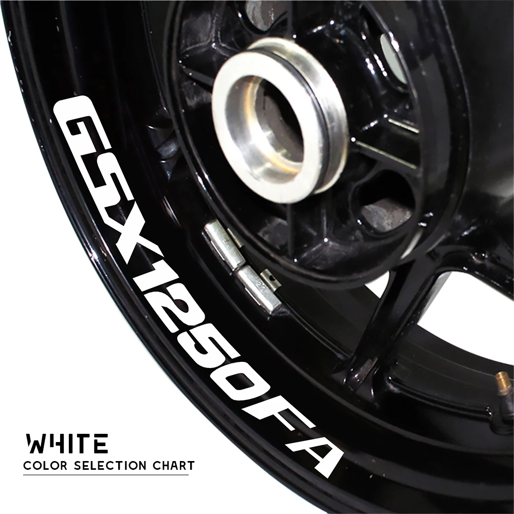 Motorcycle wheel stickers decorative decals reflective waterproof trend frame decals for SUZUKI GSX1250FA gsx 1250fa