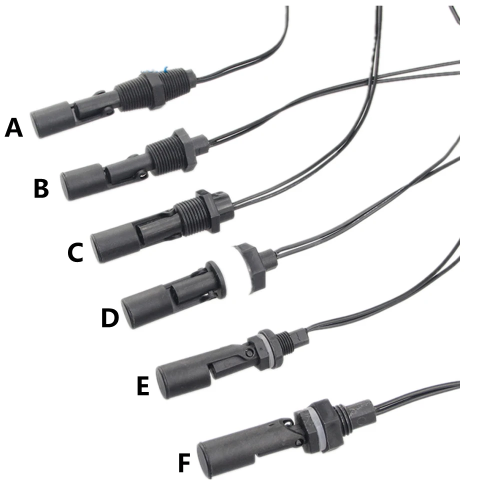 A/B/C/D/E/F Type Low Pressure Water Level Switch 100V Liquid Level Sensor PP Plastic Float Switch for Fish Tank Pool Aquarium