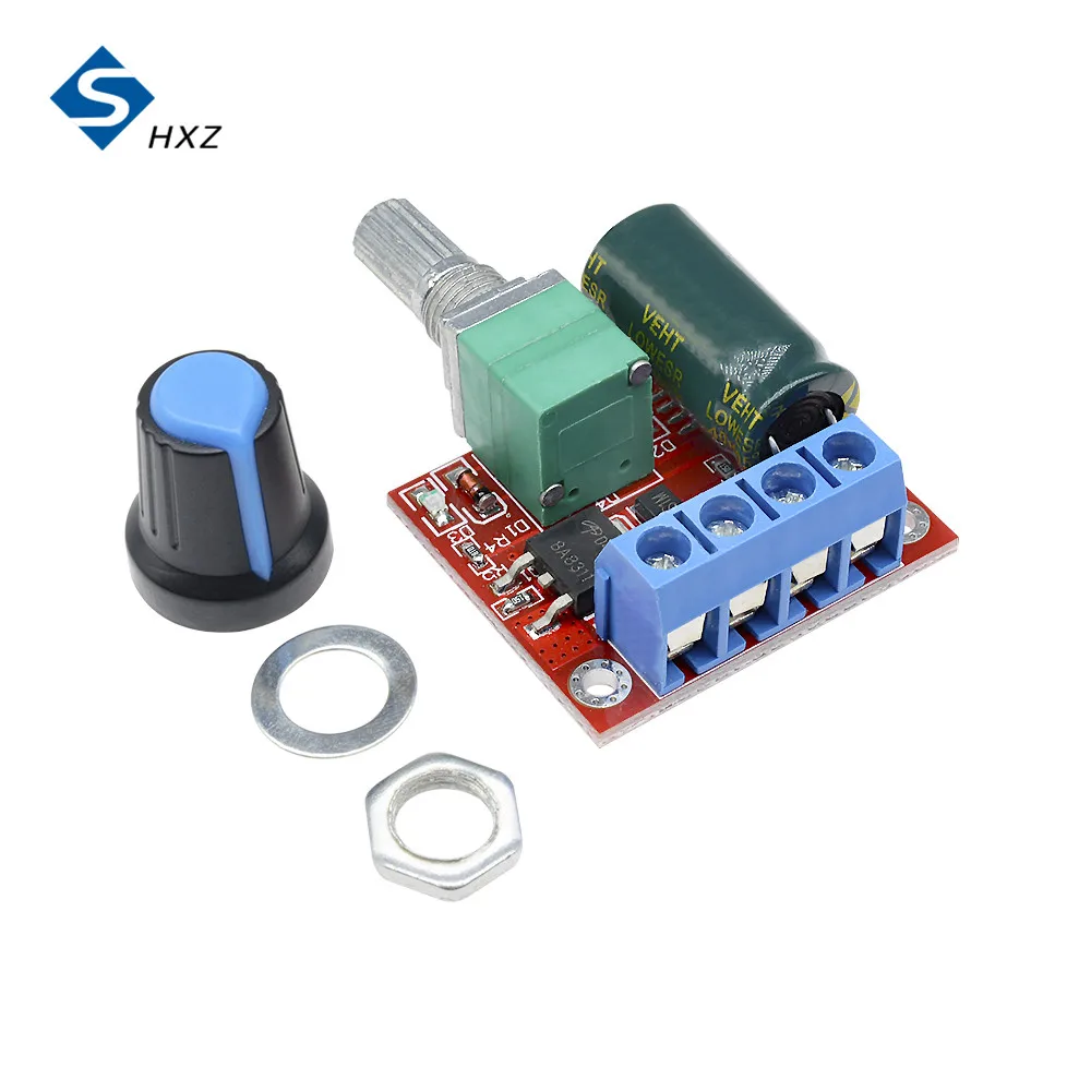 Regulador de velocidade do motor dc 4.5v-35v dc 12v 24v pwm controlador de velocidade do motor 0-5a 90w interruptor regulador de motor de alta potência