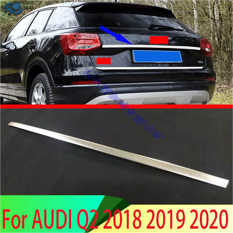 

Для AUDI Q2 2018 2019 2020 молдинг для заднего багажника из нержавеющей стали Рамка Стикер Украшение