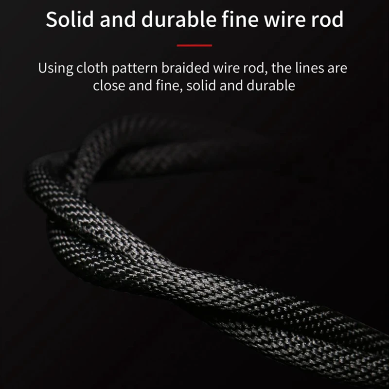 2M/3M/5M 3.5mm male to male extension cable aux cable Round Flat Braided Wire Cord Audio Data Cable for Car/Headphone/PM4