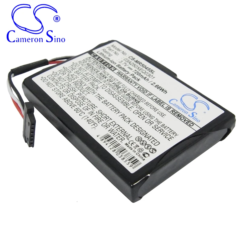 CameronSino Battery for Magellan RoadMate 5045-LM RoadMate 5045LM fits Magellan 03A250XEQ0301 GPS,Navigator battery 720mAh 3.70V