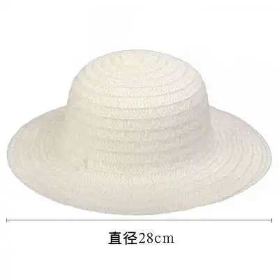 Straw Hat Painting Hat Children Kindergarten Painting Painted Hand-painted Iti Coloring