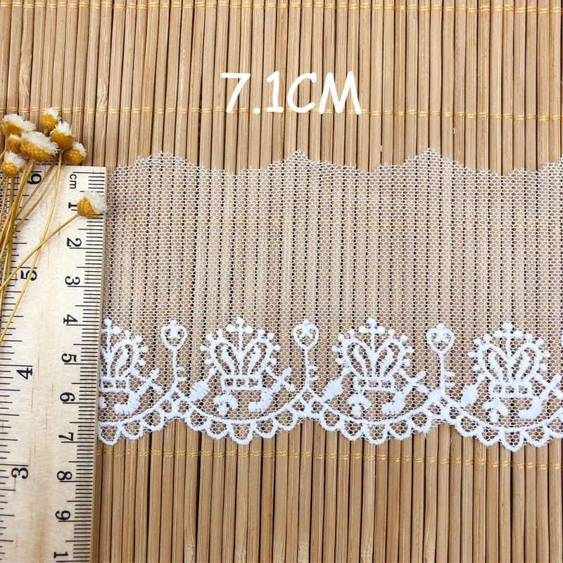 ตาข่ายเย็บปักถักร้อยมงกุฎผ้าTulle DIYผ้าไหมLolitaเสื้อผ้างานแต่งงานชุดเสื้อผ้าอุปกรณ์เสริม