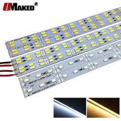 100 szt. DC12V/24V 72D 100cm lampy barowe LED kolacja jasność sztywny pasek SMD5730 fluorescencyjne oświetlenie oszczędzające energię DIY hurtownia DHL