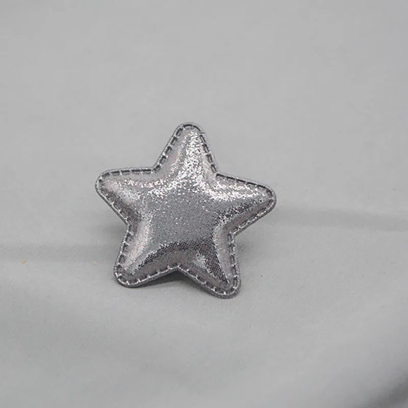 30pcs/lot 5cm star Patches Appliques for Craft Clothes Sewing Supplies DIY Hair Clip Accessories