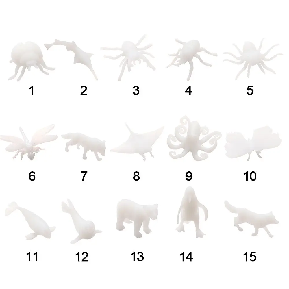 Fashion Craft Supplies Mini jellyfish Necklace Filling Material 3D Mini Animals Model Jewelry Making Resin Epoxy