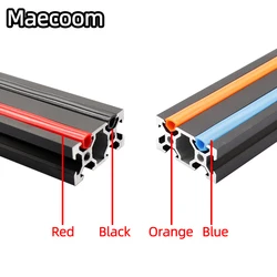 Ender 3/ CR10/ 1M CNC 20 series 6mm flat seal for 2020 aluminum profile soft Slot Cover/ Panel red/Orange/black/blue