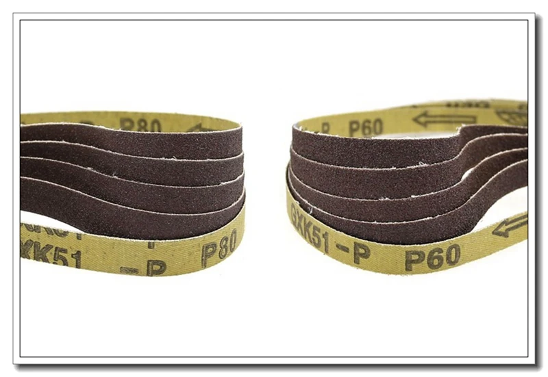 50 Stück 457 * 13 mm Schleifbänder Luftbandschleifer Zubehör P40 P60 P80 Optional – Detail 1