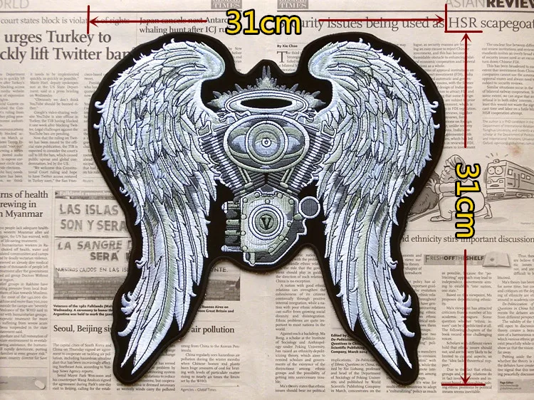 Large Cloth Patches badge Engine Wings Punk Biker big Patches DIY Motorcycle Embroidery Live to ride for cool Jean vest clothes