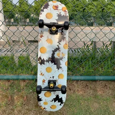 

Skateboarders 79cm/31" Beginner Adult Kids Maple Complete Skate board Cool Double Rocker Skateboard High Speed Drift Skateboard