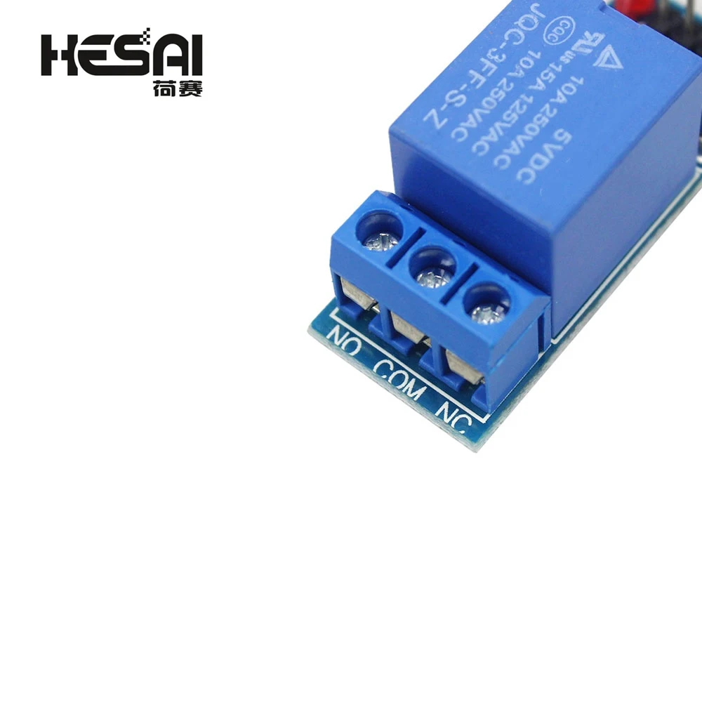 5PCSDC 5V/12V single-channel relay module board, equipped with optocoupler and capable of high and low voltage level triggering,