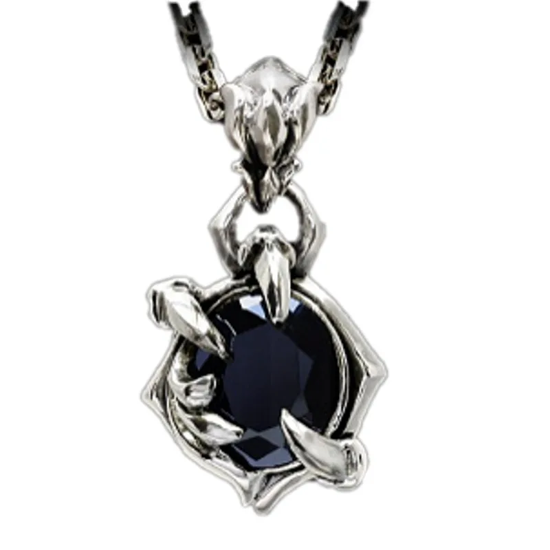 BOCAI Thai Jewelry 100% S925 Sterling Silver Dragon Claw Color Natural Stone Man and Woman Pendant High-End Gifts