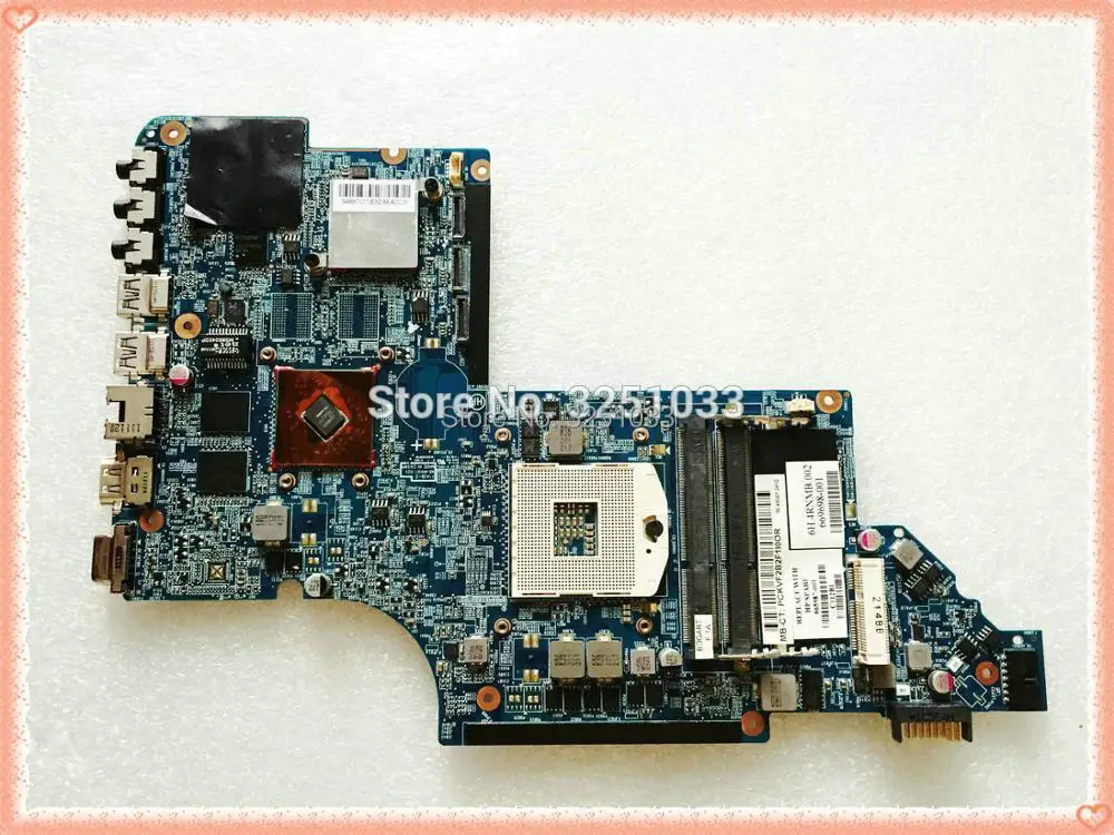 

665987-001 For HP PAVILION DV7T-6C00 DV7T-6B00 NOTEBOOK DV7-6C11TX DV7-6000 DV7 Laptop Motherboard DV7-6B71NR 100% Tested