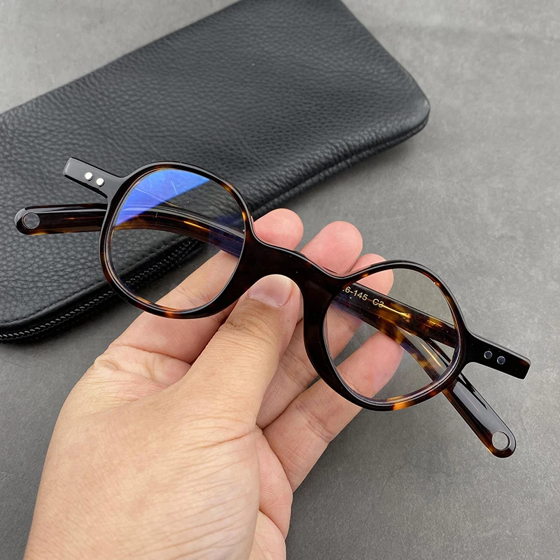 Vintage Transparent Clear Glasses Men Women Acetate Small Square Glasses Frame Optical Eyeglasses Frames Prescription Eyewear