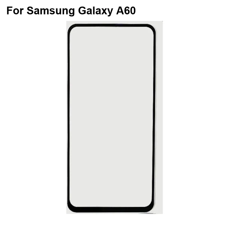 2PCS For Samsung Galaxy A60 Touch Screen Digitizer TouchScreen Glass panel For Galaxy A 60 A605F/DS Without Flex Cable Parts