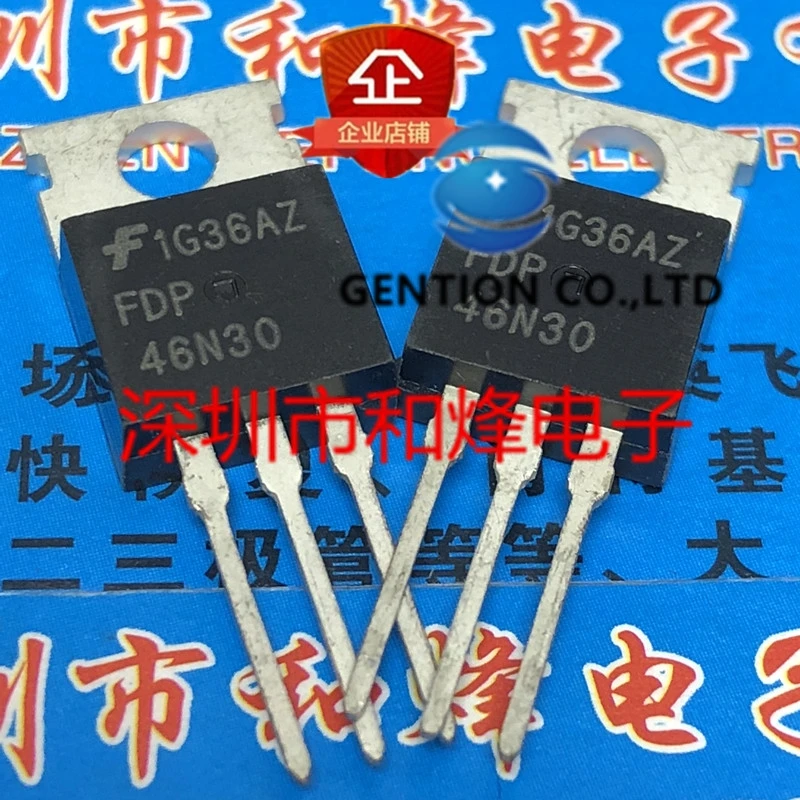 10PCS FDP46N30 TO-220 300V 46A in stock 100% new and original