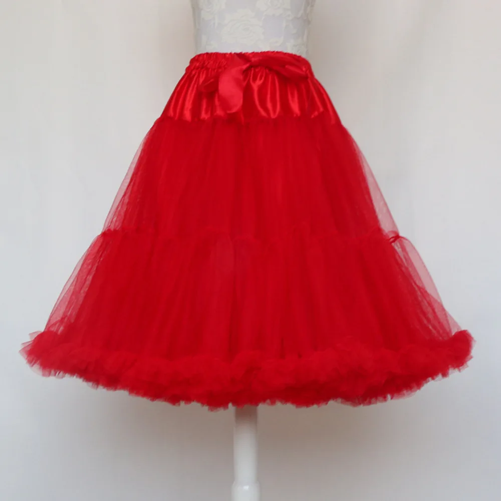 55CM damska suknia balowa Lolita podspódniczka krótki typu Swing halka dziewczynka na imprezę Cosplay sukienka na studniówkę baletowa spódniczka Tutu spódnica Rockabilly