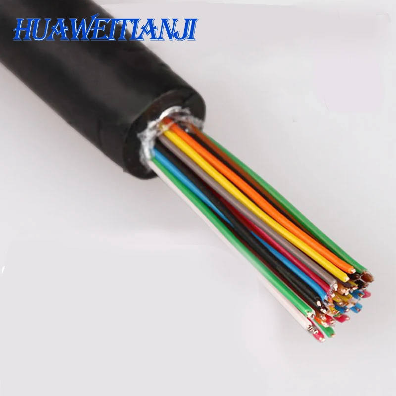 HUAWEITIANJI Outdoor HYA big logarithm 30 pair cable, 30pr 30*2*0.4mm  Telephone CAT3 Copper Cable,100m,Support customization