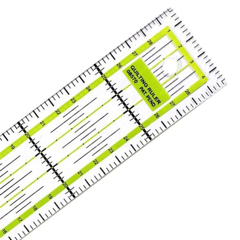 Righello per cucire su misura piede misuratore da sarto taglio trapuntatura cucito strumenti fai da te cancelleria righello da disegno
