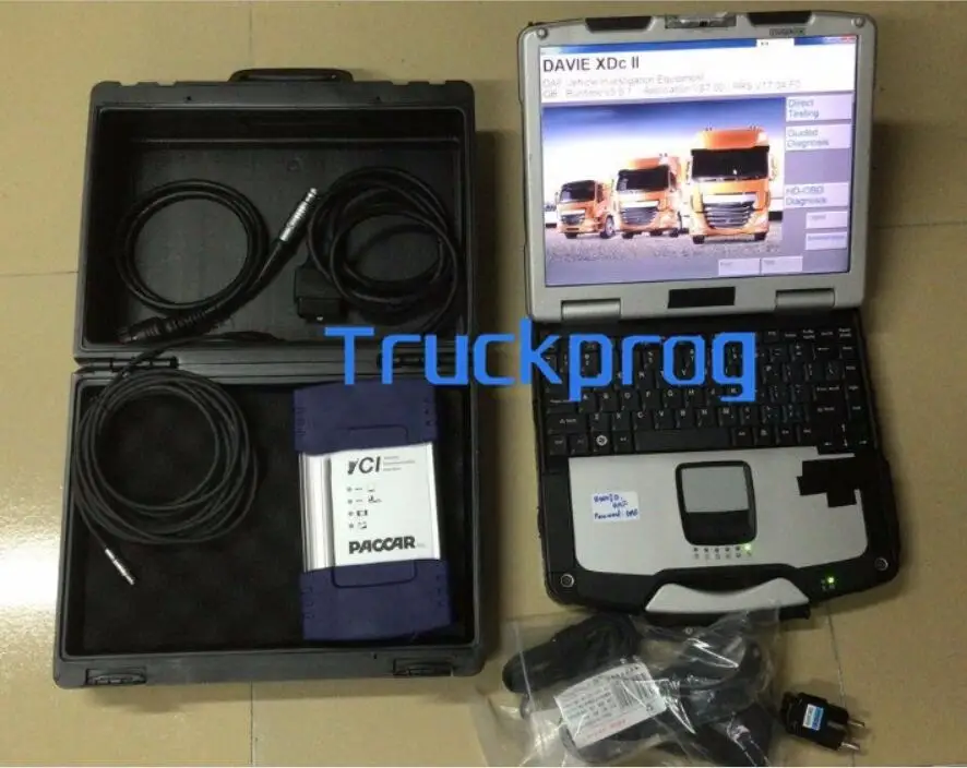 auto Diagnostic Scanner for DAF Davie for-paccar DAF Truck Diagnostic tool for daf VCI5600 MUX+Diagnostic laptop Thougbook cf30