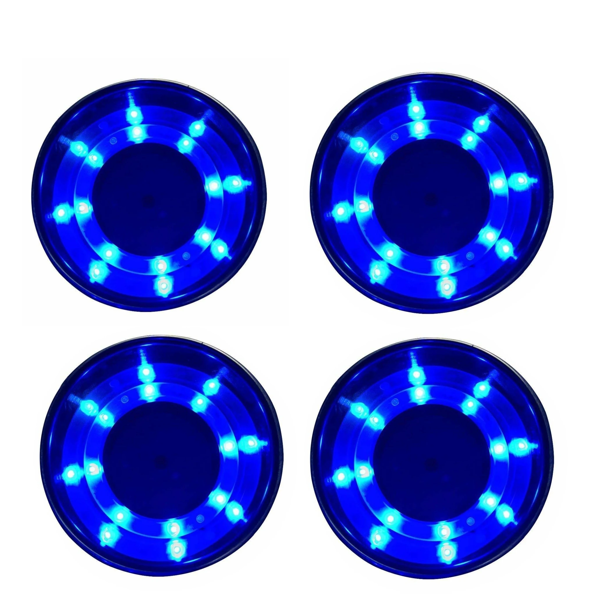 ISURE MARINE 2/4Pcs 12V Blue 8 LED Stainless Steel boat accessories Cup Drink Holder For Boat Car Truck