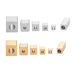 Wholesale 20pcs/lot 3/4/5/6/8mm Stainless Steel Cube Spacer Beads Square Loose Beads for DIY Bracelet Jewelry Making