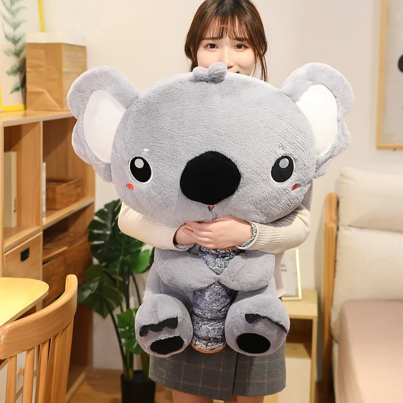 30/70cm entzückende Koalas Plüsch tier niedliche ausgestopfte Cartoon Tiere Australien Koalas Puppenspiel zeug mit Holz Geburtstags geschenk