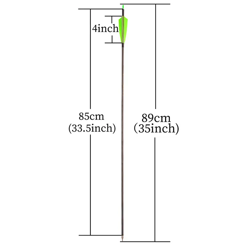 Flechas de carbono para tiro con arco, plumas de pavo de 4 pulgadas, columna vertebral de 35 pulgadas, 400 recurvo, accesorios de caza, 6/12 piezas