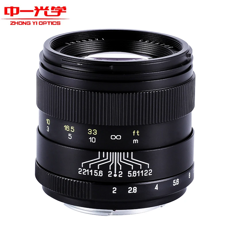 Zhongyi 85mm F2.0 Full Frame Manual Fixed Focus Lens For Canon EF Nikon F Sony A/E/EF Leica L Pentax K Fuji FX Mount Camera