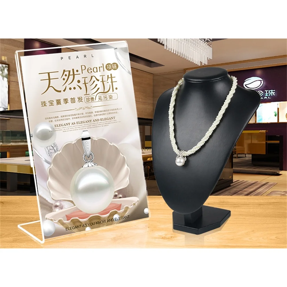 A5 148*210mm Clear Poster Photo Display Frame Acrylic Menu Sign Holder For Restaurant