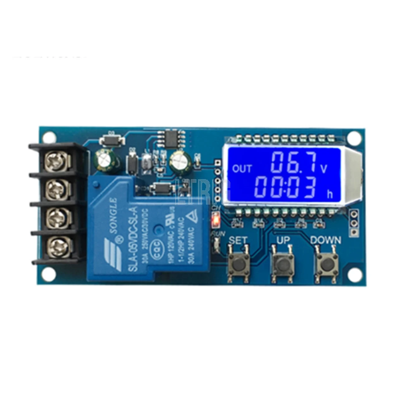 LTRIG custom 1Pcs DC6-60v 30A storage battery charging control module protection board charger time switch lcd display XY-L30A