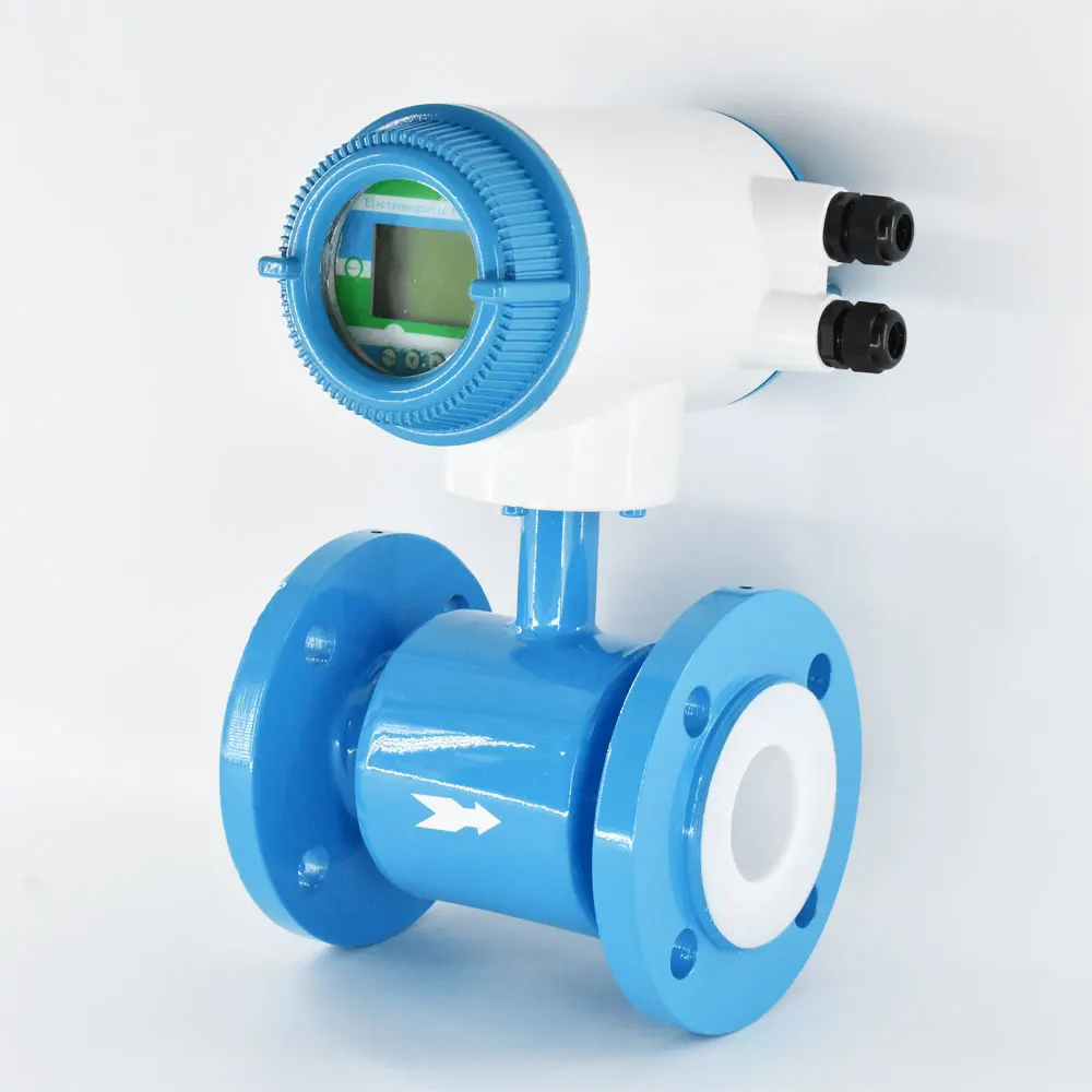 Integral Type Electromagnetic Flowmeter DN10mm-2000 DIN ANSI Flange flow meter conducting liquid and slurry