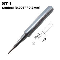 ST-I Substituição WELLER estação de Solda Dicas Cônico 0.2 milímetros Fit SP40L SP40N SPG40 WP25 WP30 WP35 WLC100 Punho de Ferro