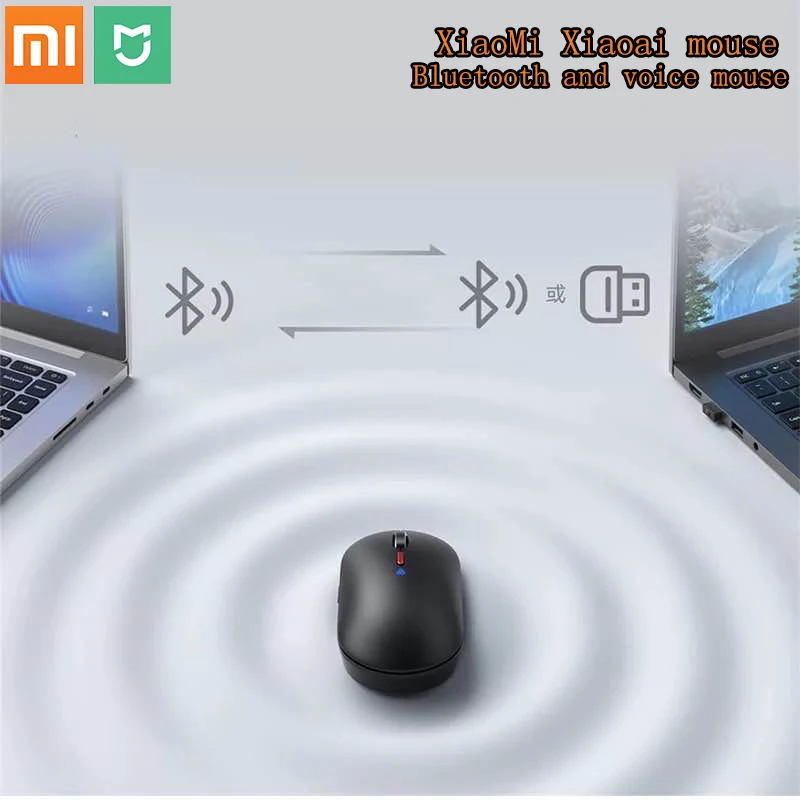 Xiaomi Mijia Xiaoai BT/2.4GHz Wireless USB Tipo-C Ricaricabile Wired Mouse Dual Mode Per Computer Portatile Del