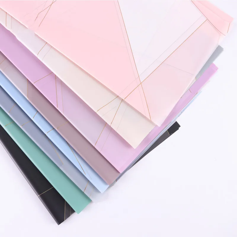 5PCS/Pack Marble Line Geometry Scrapbook Paper DIY Handmade Origami Paper Flower Waterproof Wrapping Gift Decoration Supplies