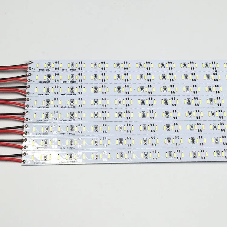 200cm Epistar chip DC 12V 144 SMD 4014 LED Hard LED Strip Bar Light 1m Aluminium 200pcs/lot