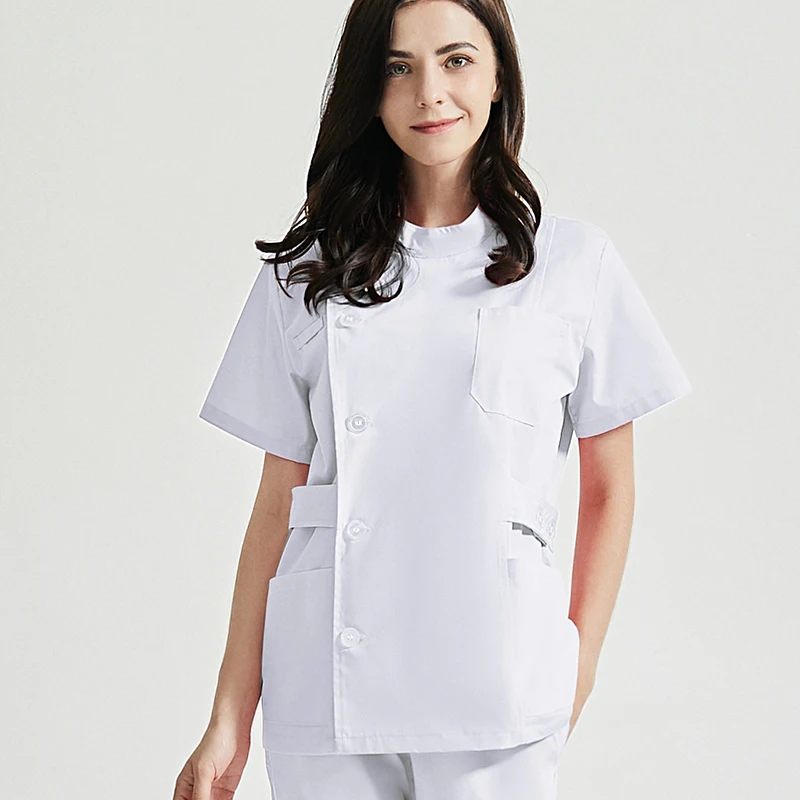 Medikus tops Közegészségügyi Szolgáltatások Műtősruha Ing uniforms v-neck Szépség Díszterem longue Egyöntetű Nők Liebling Tisztántartás Létesítés Műtősruha Köntös