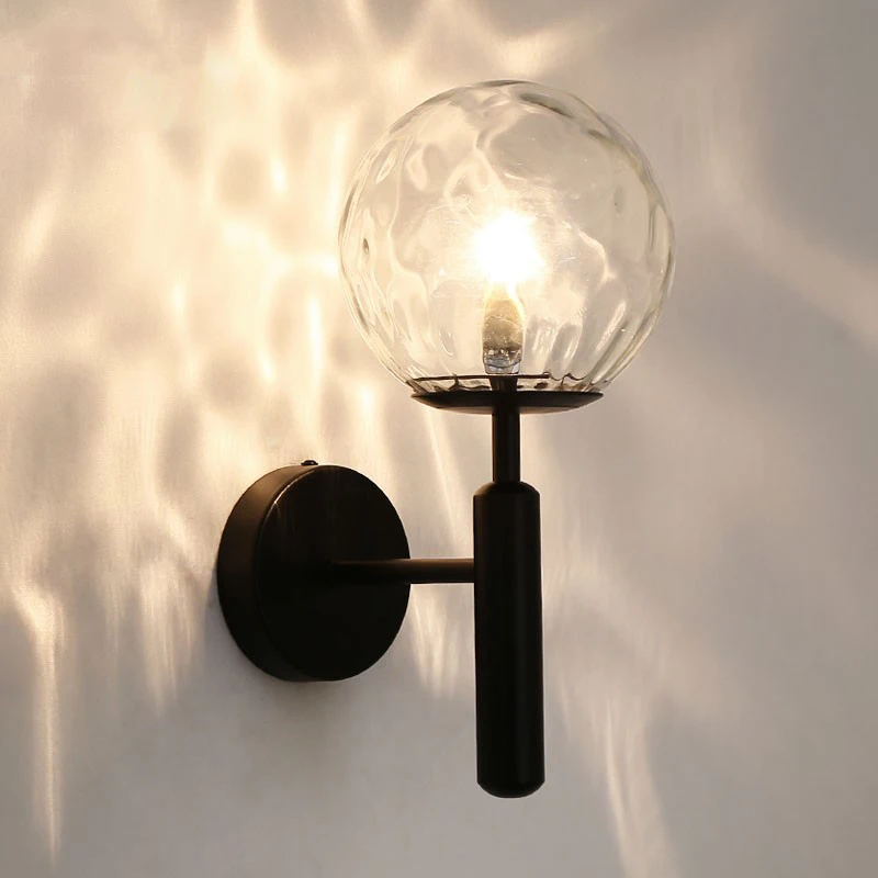 nordico agua ondulacao vidro lampada de parede quarto cabeceira estudo lampada simples tv fundo luz decoracao luxo 01