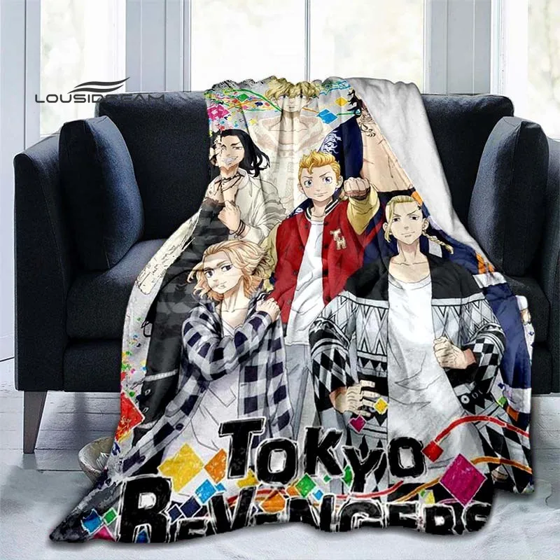 Tokyo Revengers Blanket Fashion Anime Flannel Bed Throw Blanket Soft 3D Printed Coverlet Sofa Gift Travel Camping Warm blanket