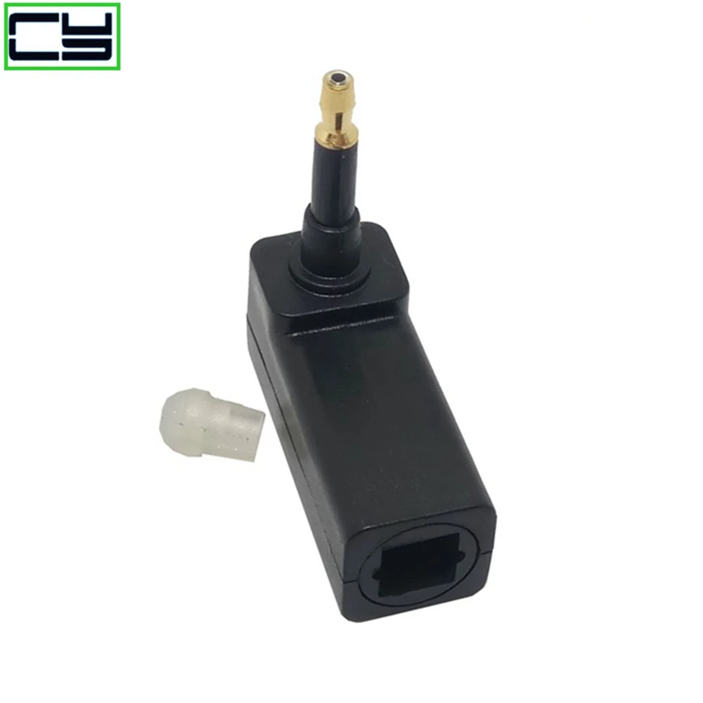 Toslink digitale optische jack naar 3,5 mm ministekker 90 graden audio-adapterstekker haakse connector voor Toslink-kabel voor