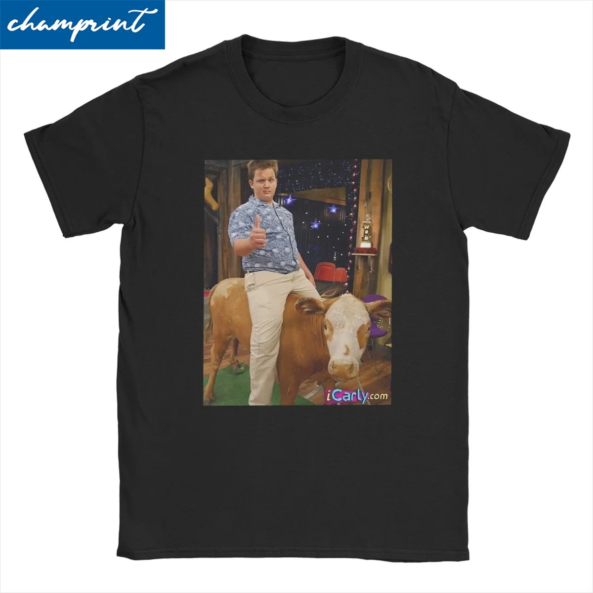 Cowboy Gibby T-Shirt Men Women Icarly Fun Dank Meme Vintage 100% Cotton Tee Shirt Crew Neck Short Sleeve T Shirts Adult Clothing